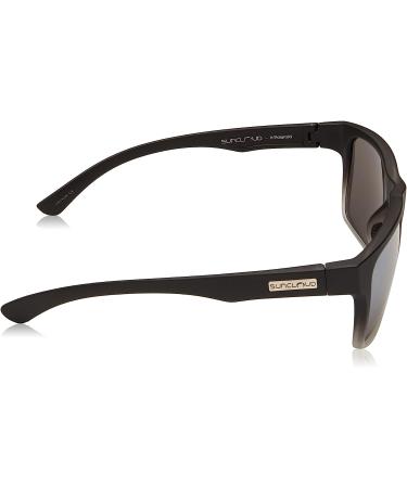 Suncloud Rambler Sunglasses Black Gray Fade Polarized Silver Mirror - One Size - Buy Online on GoSupps.com