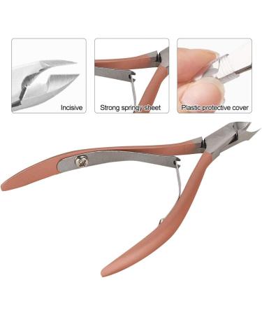 Verdant Touch Manicure Scissors Stainless Steel Nail Dead Skin Scissors Callus and Hangnail Remover Rose Gold Manicure Tool - Buy Online on GoSupps.com