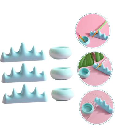 Beavorty 2 Sets nail art brush cup nail brush rest nail wash cups soak off manicure bowl chinese painting nail remover bowl bask paint brush holder plastic supplies make up - Buy Online on GoSupps.com