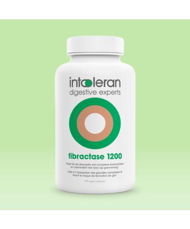 Intoleran Fibractase Forte Enzymes digestives - 108 g lules | Compl ment alimentaire pour l'intol rance au fructane et au galactane | Facilite la digestion des glucides des oignons des l gumineuses