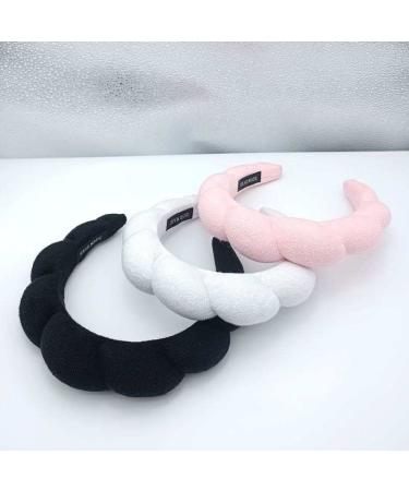 Spa Headband for Women/Girls | Non-Slip Makeup Sponge Hairband | Soft Terry Cloth Accessory - Black - Buy Online on GoSupps.com