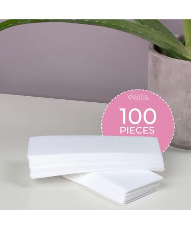 Vanity UK 100 pcs Paper Wax Strips Salon Professional Quality Waxing - Buy Online on GoSupps.com