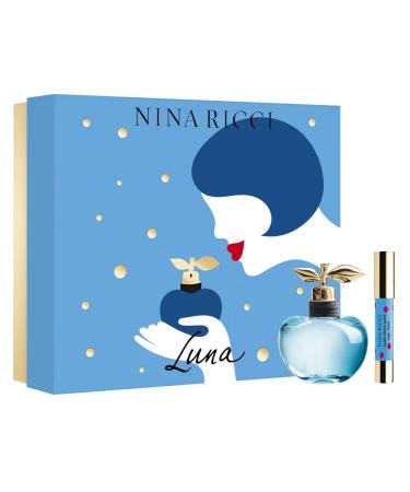 Nina Ricci Luna for Women 2 Piece Gift Set (2.7 Ounce Eau de Toilette Spray + 2.5 Ounce G Jumbo Lipstick Mate) 2.6 Ounce (Pack of 2)