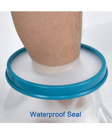 DESTRIC Waterproof Foot Cast Cover - Adult Shower Bath Foot Protector for Ankle Leg Cast Bandage - Watertight Shower Boot Bag for Injuries - Reusable & Keep Dry - Buy Online on GoSupps.com