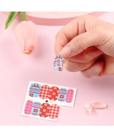 Self-Adhesive DIY Christmas Snowflakes Nail Art Stickers Xmas Sticker Fingernail Decals Nail Accessories(YZW-2134) - Buy Online on GoSupps.com