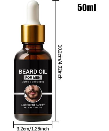Beard Oil 50ml Soft and Nourishing Fast Absorbing | Beard Care and Styling Oil | For Dad Grandad Son Lover Family Friends Adults - Buy Online on GoSupps.com