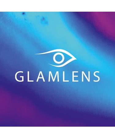 Glamlens Catania Ice Blue Colored Contact Lenses - Monthly Soft Hydrogel 0.0 Diopters 2 Pieces + Lens Container - Buy Online on GoSupps.com