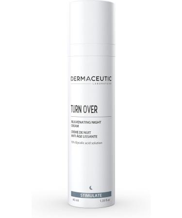 Dermaceutic Turnover - Rejuvenating Night Cream - Anti Aging cream with Glycolic acid - Exfoliating regenerating and age defense face cream - 40ml - Buy Online on GoSupps.com