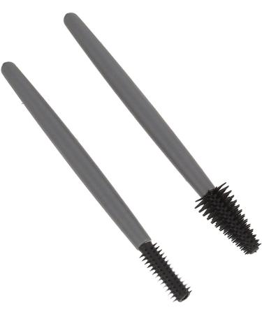 Eyelash Brush Set Soft Elastic Silicone Reusable Washable Dustproof Box Portable Makeup Brush Home (Grey) - Buy Online on GoSupps.com