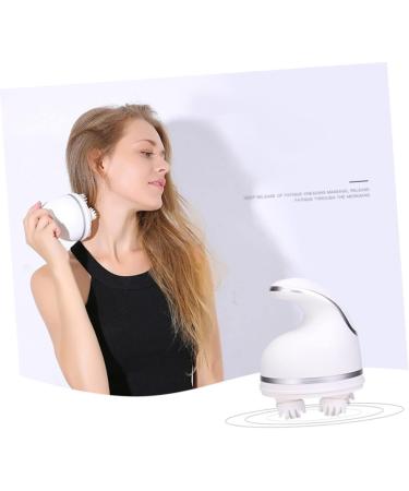 Frcolor Head Massager | Scalp Massage Device for Stress Relief & Physiotherapy - White - Buy Online on GoSupps.com
