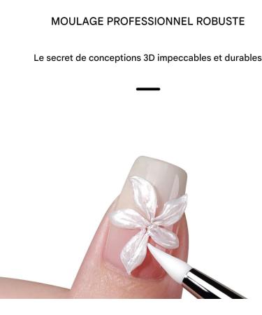 3D Nail Gel Solid Hard Molding Nail Gel Non-Sticky 5g White Manicure Supplies Dries Easy for Sculpting and Molding - Buy Online on GoSupps.com