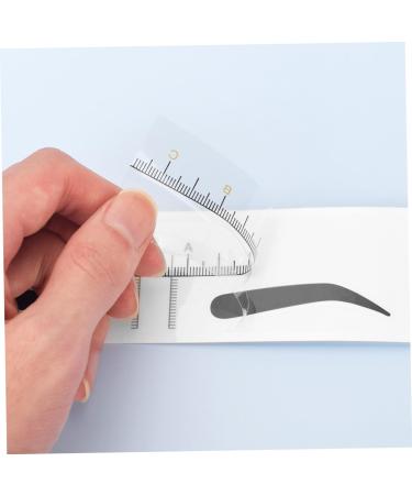 GLEAVI 10pcs eyebrow template eyebrow drawing tool brow guide stencil measuring tool sticker scale ruler - Buy Online on GoSupps.com
