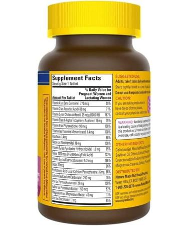 Nature Made Prenatal Vitamin 90ct - Essential Pregnancy Support - Buy Online on GoSupps.com