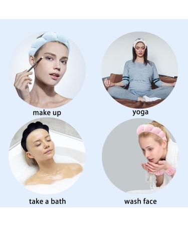Spa Headband Skincare Headband for Washing Face Spa Bubble Headband Sponge & Terry Towel Cloth Fluffy Headband Facial Headband Washing Band for Women Girls Makeup Bath (pink) - Buy Online on GoSupps.com