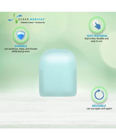 Sugar Medical PumpPOPS Reusable Omnipod Cover - Aqua | Soft, Flexible & Easy-to-Remove for Diabetic Insulin Pumps - Buy Online on GoSupps.com