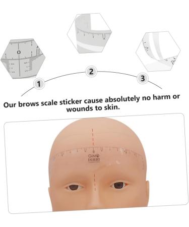 Angoily 1 Roll Disposable Ruler Stickers Eyebrow Ruler Sticker Disposable Brow Measurer Woman Tool - Buy Online on GoSupps.com
