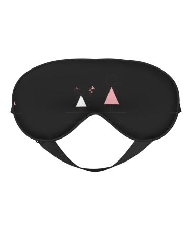 Happy Mother's Day Sleep Mask Adjustable Double -Sided Eye Mask Soft Sleeping Eye Covers for Sleeping Perfect Shading Reduce Eye Edema