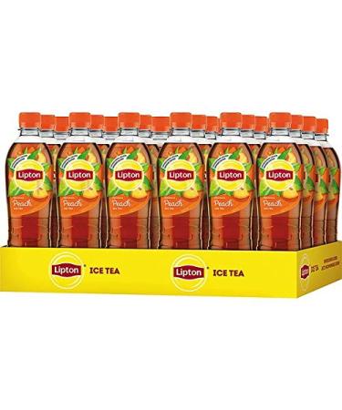 24 bottles Pet Lipton Ice Tea Peach Eistee 0.5l Eisetegenstr nk with refreshing peach taste in.6.00 disposable deposit 500 ml (24 Pack)