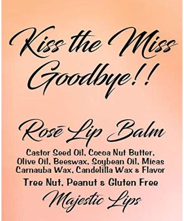 15 KISS THE MISS GOODBYE Bridal Shower Ros Wine Lip Balms - Perfect Bachelorette Party Favors - Buy Online on GoSupps.com