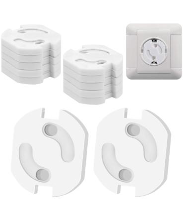 Sockets child locking socket fuse with rotary mechanism 12 pieces child safety socket cover socket protection for babies and toddlers