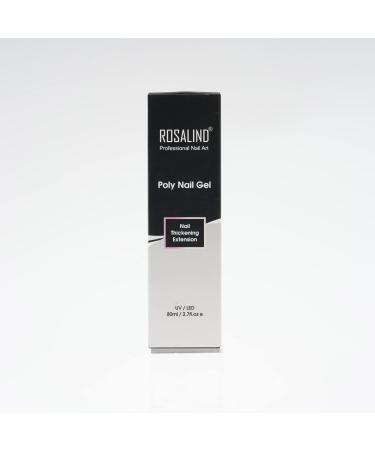 Rosalind Transparent Poly Nail Gel 80ml - Quick Extension Building Acrylic Gel for Beginners & Professionals | Perfect for Home DIY Nail Art - Buy Online on GoSupps.com