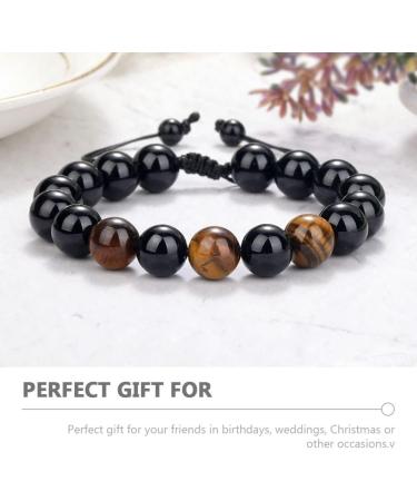 Men's Hematite Motion Sickness Bracelet Set - 2 PCS Magnetic Beaded Wristbands for Car & Seasickness Relief - Buy Online on GoSupps.com