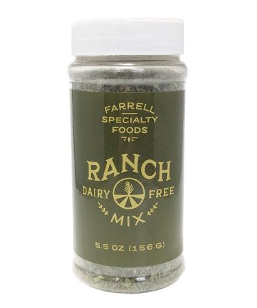 Dairy Free Ranch Mix by Farrell Specialty Foods  Dairy, Egg, Soy, Nut, Sugar, Sodium / Salt, & Gluten Free  Delicious Salad Dressing, Vegetable Dip & Seasoning. (Vegan, No / Low Sodium. 5.5 oz jar (156 g)) - Buy Online on GoSupps.com