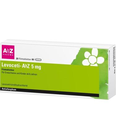 Levoceti-ABZ 5 mg Film-Coated Tablets | Relief for Hay Fever Chronic Hives & Allergies | 20 Tablets - Fast International Shipping - Buy Online on GoSupps.com