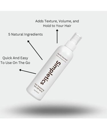 Sea Salt Spray - Texturizing Vanilla Hair Styling Spray for Beach Waves Volumizing & Lightweight Hold Natural Finish Unisex Hair Care 3.4oz (100ml) - Buy Online on GoSupps.com