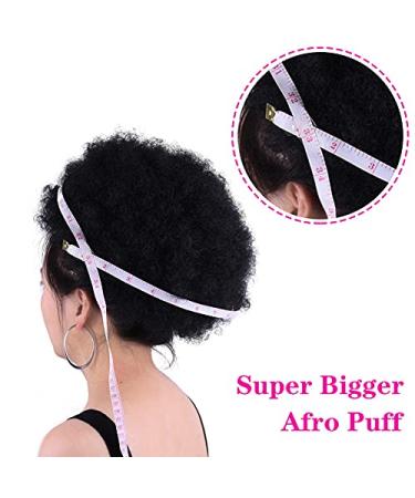 10 Inch High Puff Afro Curly Wig Ponytail - Drawstring Synthetic Kinky Curly Hair Bun | Clip-In Short Afro Kinky Ponytail (Color 30) - Buy Online on GoSupps.com