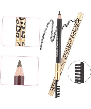 POPETPOP 2pcs Black Eyebrow Pencil Eyebrow Brush Pen Long Lasting Eyebrow Pencils Eyeliner Miss Girl Hardcore 1 count (Pack of 1) Brown - Buy Online on GoSupps.com