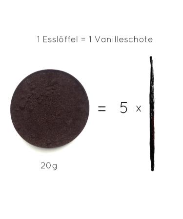 Premium Vanilla Powder 20g - Real Vanilla Pods Natural Vegan Fairtrade No Additives No Sugar Vanilla Campaign  - Buy Online on GoSupps.com