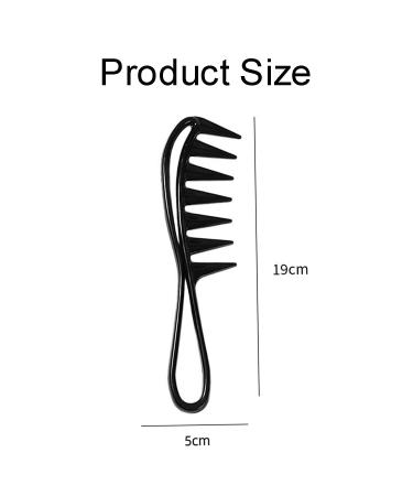 JdXun Wide Dentures & Antistatic Hair Ridge Comb for Professional Hair Styling | Perfect for Home & Salon Use - Black - Buy Online on GoSupps.com