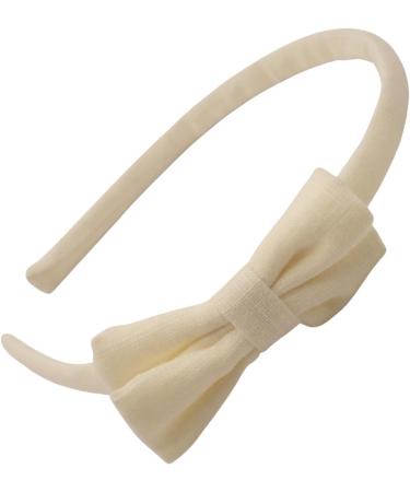 Topkids Accessories Pretty Pastel Bow Alice Band Headband Hair Accessories for Girls & Women Pastel Bow Head Band Hairbands for Girls Cute Pastel Hair Bow (Yellow - Small) - Buy Online on GoSupps.com