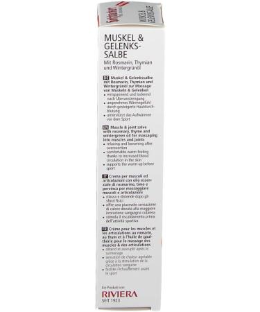 Riviera Holzhacker Muscle & Joint Ointment - 75 ml | Fast International Shipping | Natural Pain Relief - Buy Online on GoSupps.com