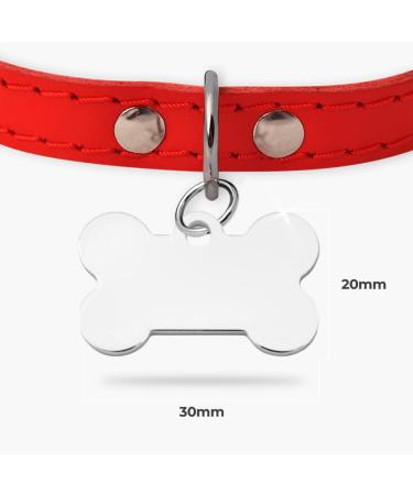 Ibera Gifts - Personalized Bone-Shaped Pendants for Dogs & Cats | Engraved Name Collars in Silver - Buy Online on GoSupps.com