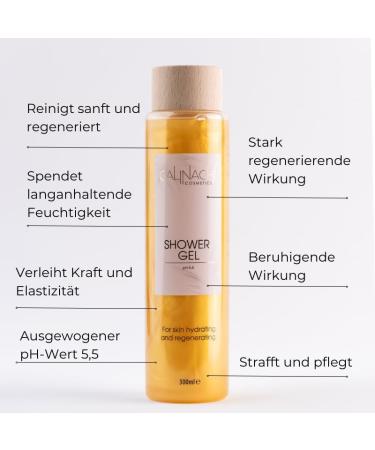 Calinachi Cosmetics CALINACHI SKIN_CLEANING_AGENT Shower gel lotus extract centella extract skin cleansing and protection pH value 55 suitable for adults young people and children 300 ml - Buy Online on GoSupps.com