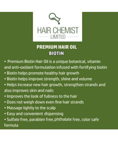 Hair Chemist Biotin Pro-Growth Hair Oil 7.1 oz - Premium Formula - Buy Online on GoSupps.com