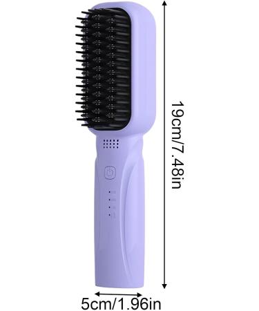 Buy Cordless Electric Hair Straightening Comb - Anti-Scald Ionic Brush with Fast Heating & 3 Temp Settings for Women | International Shipping Available - Buy Online on GoSupps.com