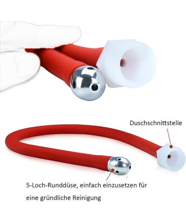 SMGKB Shower Analdusch Set - Enema Syringe for Men & Women | Includes 1 Bottle Closure & Shower Interface | 150cm Hose - Black - Buy Online on GoSupps.com