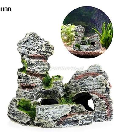 PIQIUQIU Aquarium Decoration Caves - 2 Piece Set | Ideal Accessories for Stunning Aquariums - Buy Online on GoSupps.com