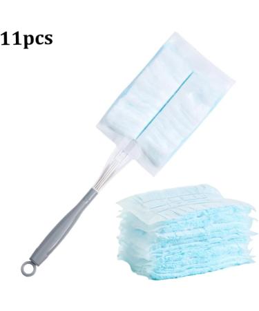 Duster Refill Heads Fluffy Duster Refill Disposable Duster Refill Hand Duster Refill Replacement Duster Head with 10Refills 1Handle for Cleaning 11PCS/Set - Buy Online on GoSupps.com