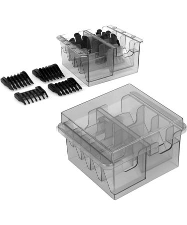Haircutting Limit Comb Storage Box Transparent Grey Plastic Hair Clipper Guide Combs Accessories Holder - Buy Online on GoSupps.com