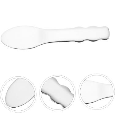Gogogmee Stainless Steel Spoon Skin Caring Tool Facial Scoop Makeup Pick Spoons Cream Scoops Beauty Spatulas Facial Spoon Facial Cream Spoons Makeup Supply 6.5x2x0.2cm Silver - Buy Online on GoSupps.com