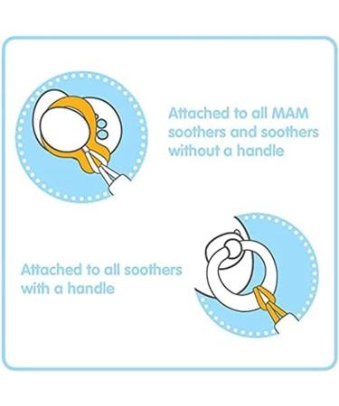 MAM Soother Clip in Dark Blue | Fits All MAM Soothers | Baby Essential | 1 Count - Buy Online on GoSupps.com