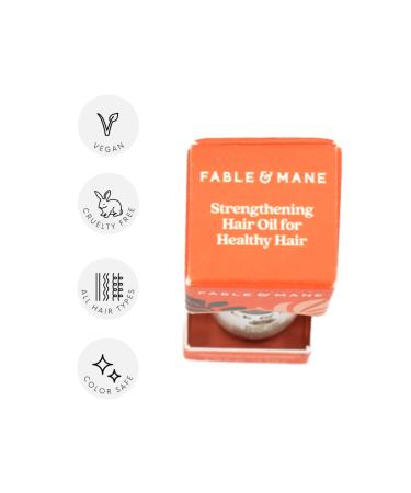 Fable & Mane Hair Oil with Ashwagandha - 0.48 oz | Strengthen & Nourish for Healthy Hair - Buy Online on GoSupps.com