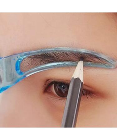 Eyebrow Stencil for Beginners - Reusable DIY Eyebrow Stamp | Quick 3-Minute Makeup (Blue) - Buy Online on GoSupps.com