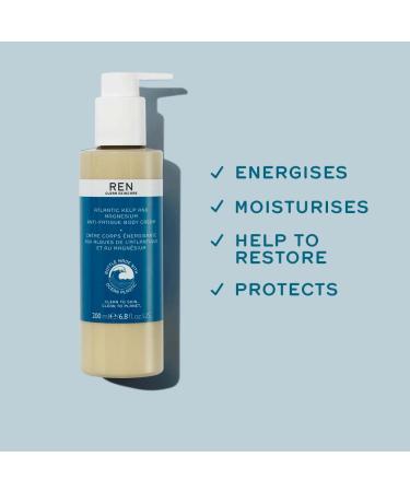 Ren Skincare Atlantic Kelp & Magnesium Anti-Fatigue Body Cream 200ml | Revitalize Your Skin | International Shipping - Buy Online on GoSupps.com