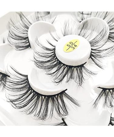 HBZGTLAD Wholesale 5 Pairs 25mm 3D Fluffy False Eyelashes - Natural Faux Mink Strip with Exquisite Packaging (3D-41) | Shop Now for International Shipping - Buy Online on GoSupps.com