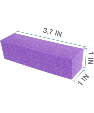 Nail Buffer Block Set - 10 Pcs 4-Sided Sanding Buffers for Acrylic, Gel, and Natural Nails - Fingernail Shine Buffing Filer - Medium Grit - Professional Manicure Polisher (Purple) - Buy Online on GoSupps.com
